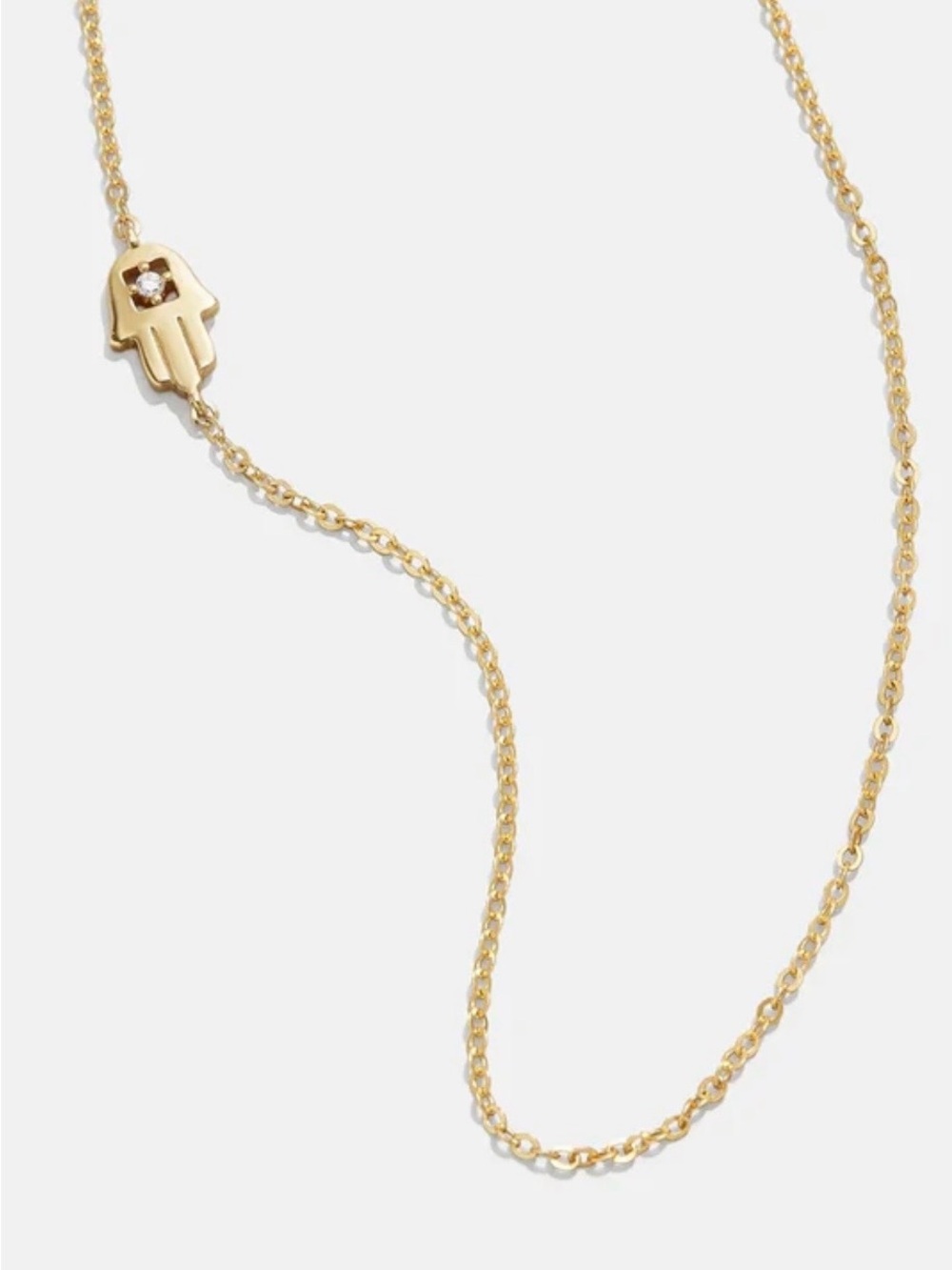 BaubleBar 18K Gold Plated Sterling Hamsa Necklace